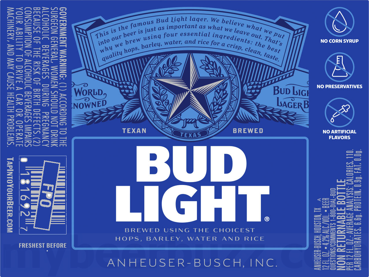 Bud Light Adding “No Corn Syrup” To Packaging - mybeerbuzz.com