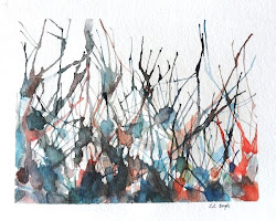 painting straw tutorial watercolor abstract paintings techniques blowing blow paint technique watercolour artwork growcreative idea easy elise engh studios blown