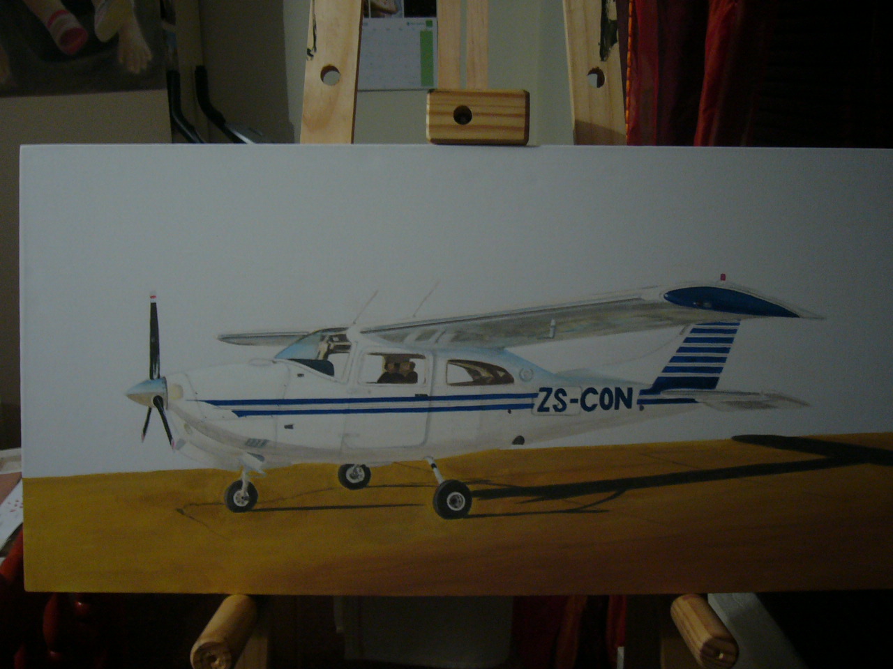 Art From The Heart Tutorials Acrylic Painting of an Aircraft
