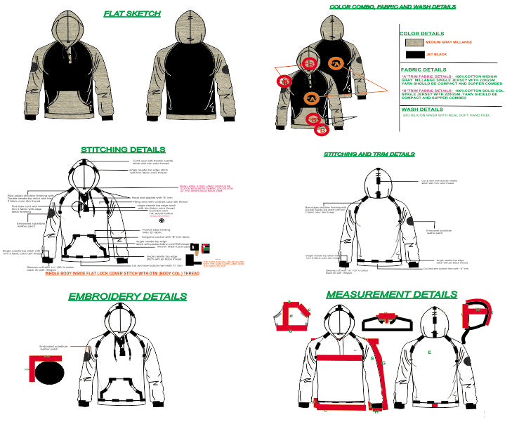 Apparel Technical Specification Template