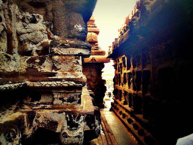 Interior of Shore temple - UNESCO   World Heritage Site - Mahabalipuram India - Pick, Pack, Go