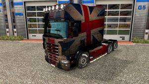 British Flag skin for Scania RJL Longline British Flag skin for Scania RJL Longline