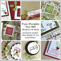 November 2015 Paper Pumpkin Mistletoe & Holly Alternative project ideas from Julie Davison #paperpumpkim