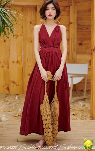 Cửa hàng bán váy maxi đi biển tại Phúc Xá Cua hang ban vay maxi di bien tai Phuc Xa
