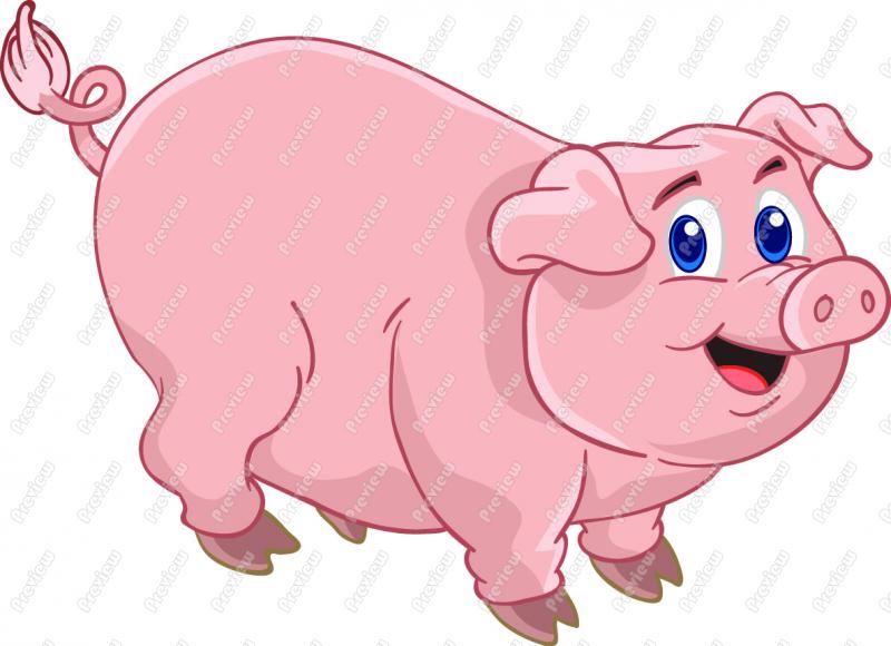 free clipart animated pig - photo #14