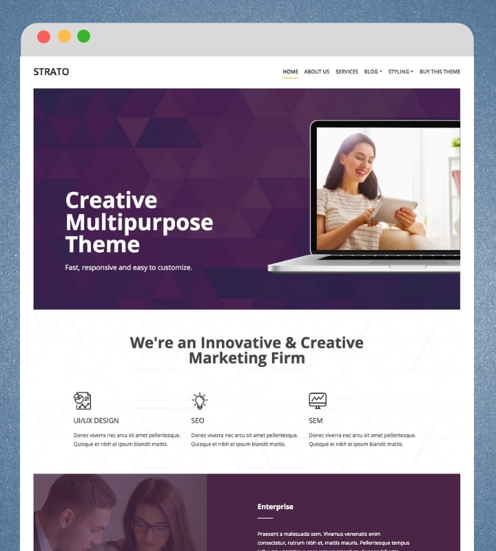 Strato (Multipurpose WordPress Theme)
