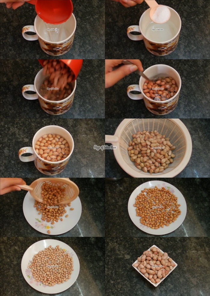 How to Make Salted Peanuts at home  Khari Sing Recipe  Namkeen Moongfali  - Priya R - Magic of Indian Rasoi