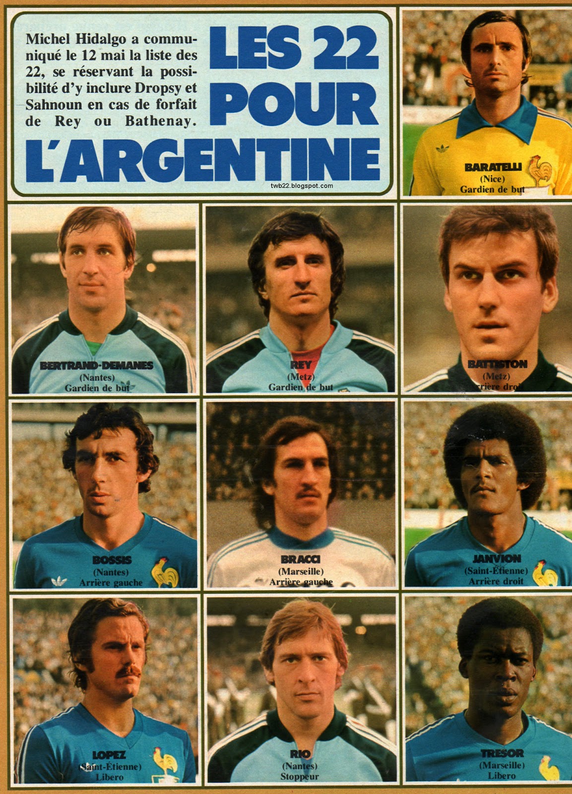 TWB22 World Cup 1978 Argentina France