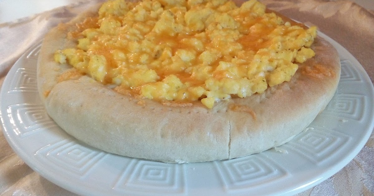 Recipe Marketing Pizza Dough Breakfast With Scrambled Eggs, Cheddar
