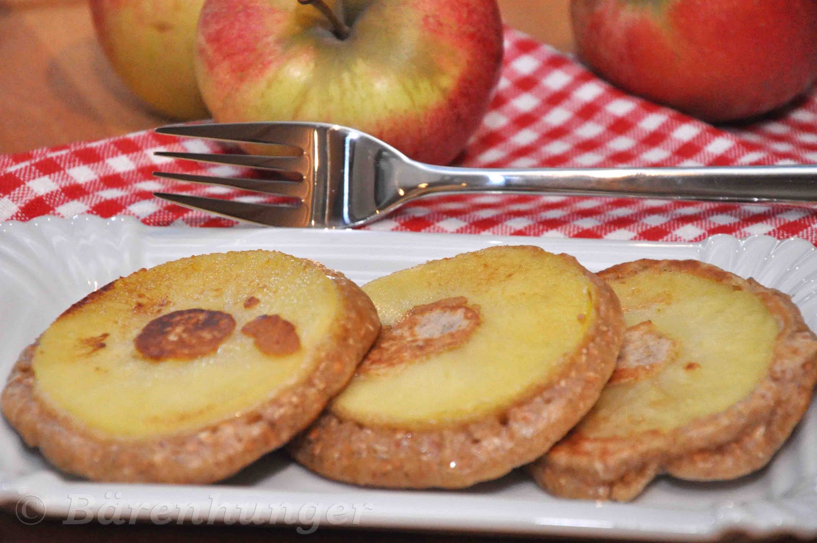 Apfel Zimt Haferflocken Pancakes | Bärenhunger