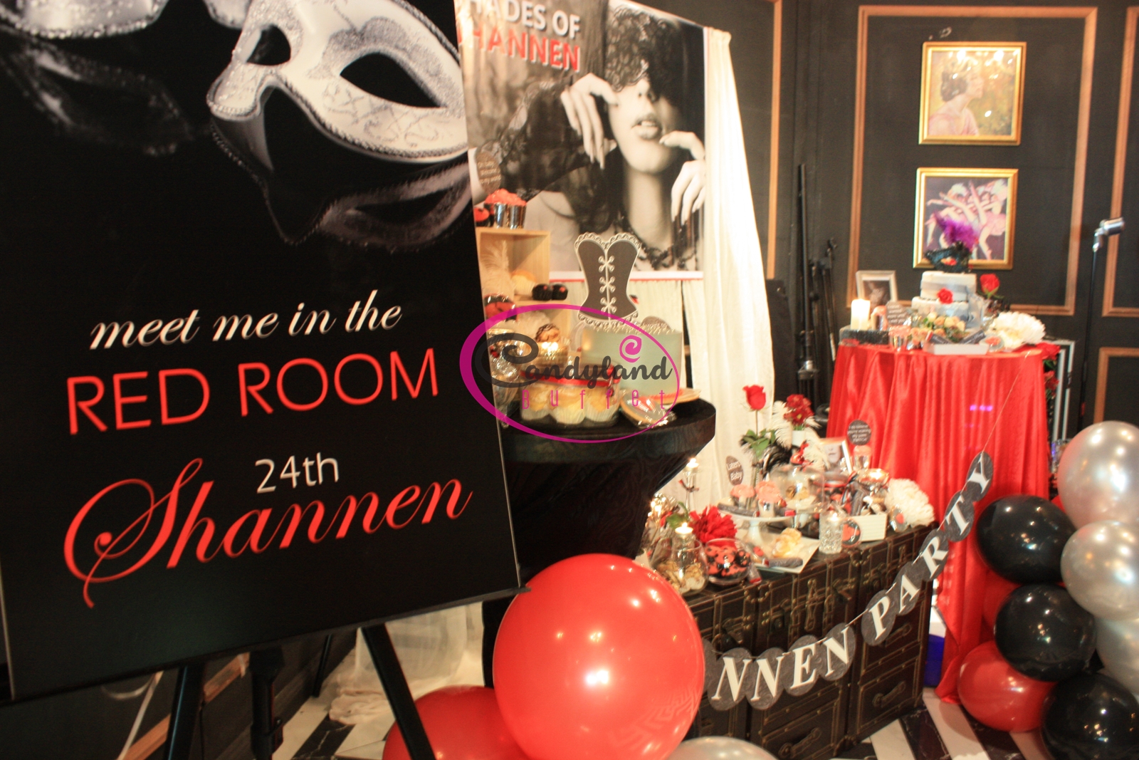 Candyland Buffet 50 Shades Of Grey Birthday Theme