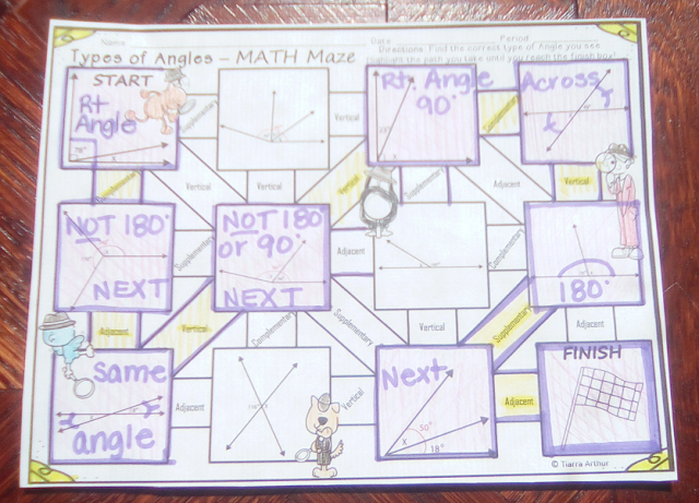 Middle School Math Mazes For 6th And 7th Graders FREEBIE 