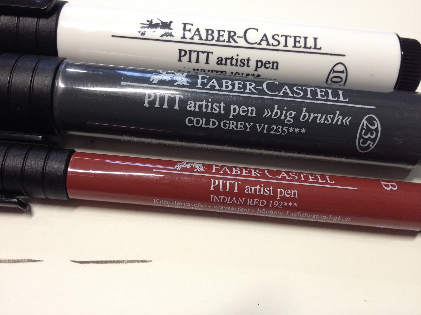 Art Marker Review Pitt Artist Pens and Pitt Big Brush Pens