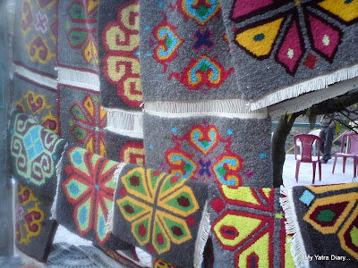 Hand woven Carpets by the Mana villagers