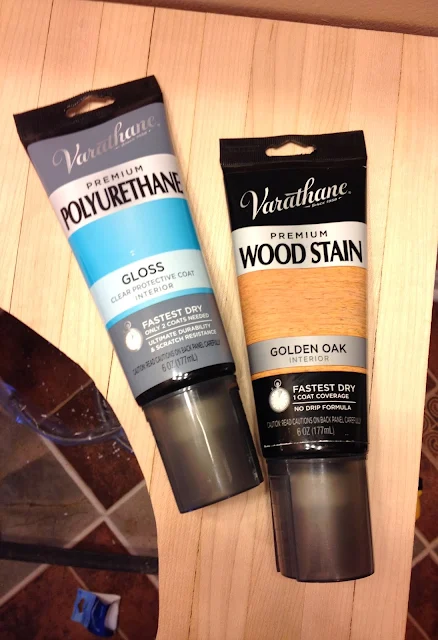 Varathane wood stain and sealer tubes