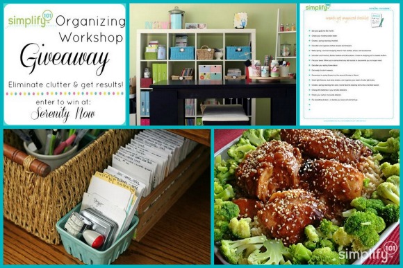 Get Organized with Simplify 101 {Workshop Giveaway at Serenity Now}