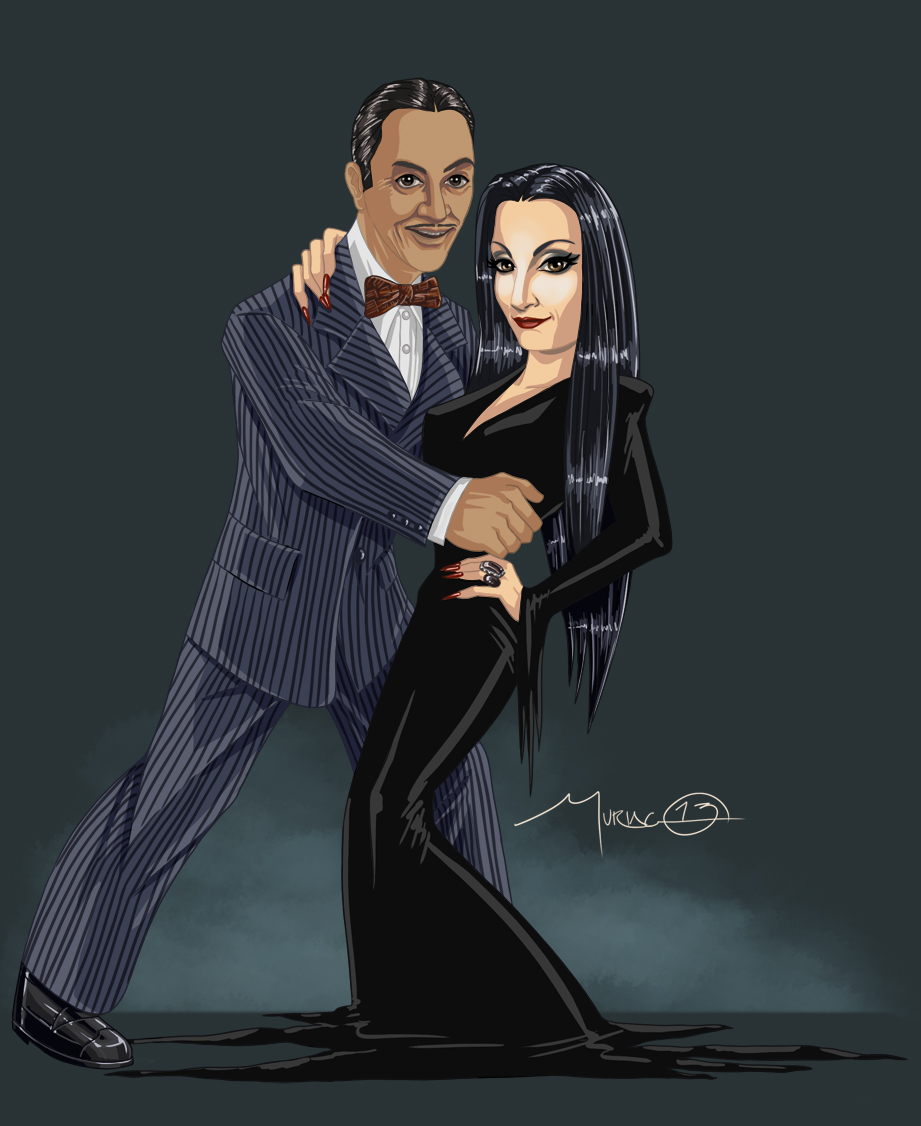 The 180 Characters 67 Gomez And Morticia Addams.