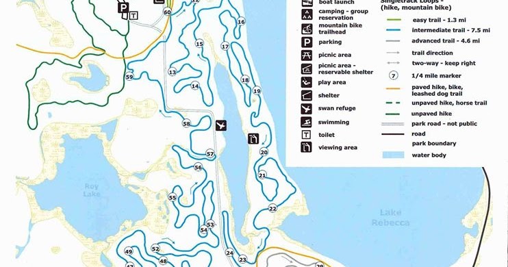 lake rebecca bike trail