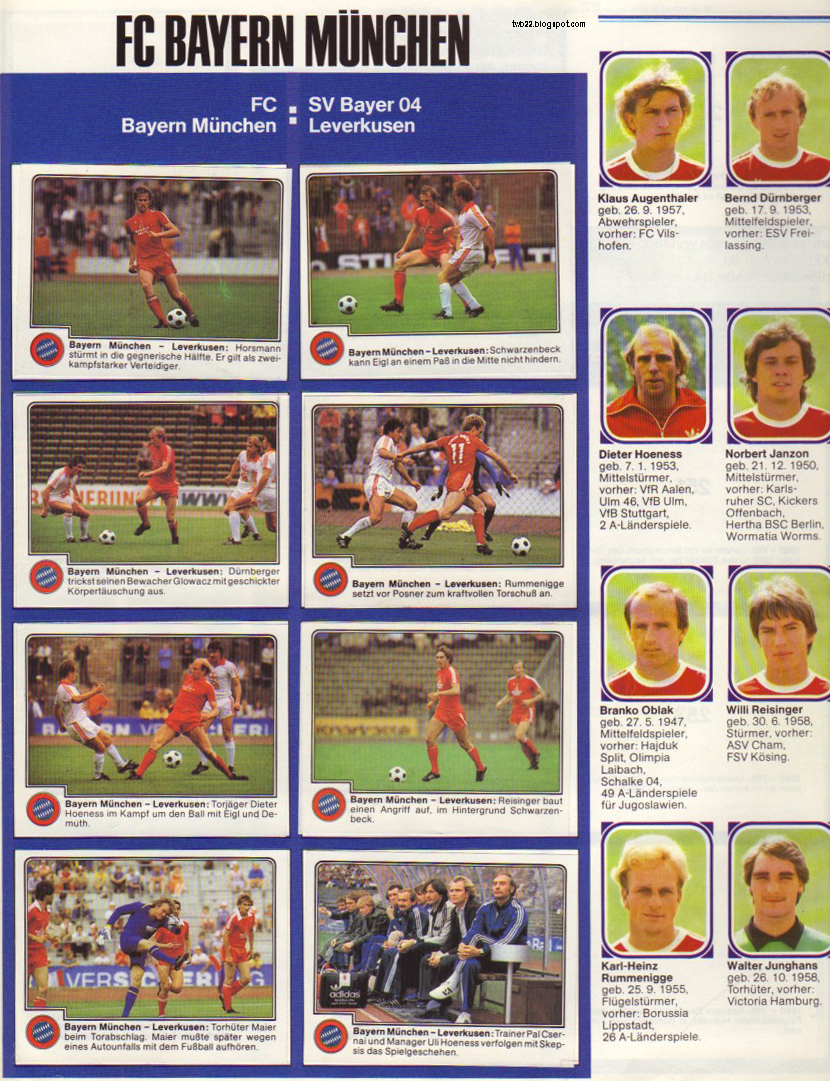 TWB22 Uefa Cup 1979 1980 Crvena Zvezda Bayern München