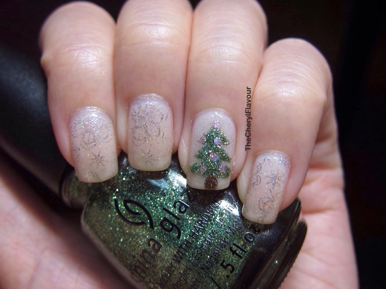 The Cheryl Flavour Christmas Tree On My Nails!