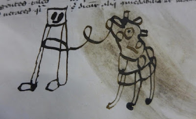 Детски рисунки в старинни ръкописи Doodles