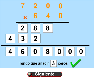 Multiplicaciones con ceros intermedios