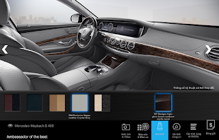 Màu nội thất Mercedes Maybach S450 4MATIC 2018 Nội thất Mercedes Maybach S450 4MATIC 2018 màu Xám Crystal 508