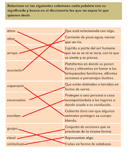 Respuestas Apoyo Primaria Español 2do grado Bloque 2 lección 10 Las palabras del texto informativo