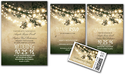 rustic lights tree string country invites branches invitations outdoor personalized cards invitation gifts theme twinkle accents ranch farm