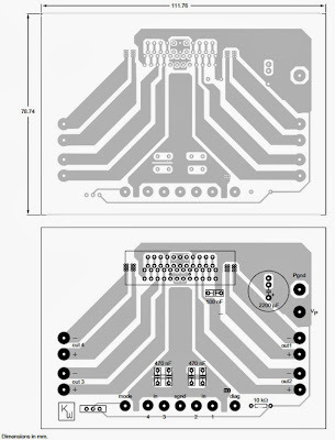 pcb for layout for 4 x 40W TDA8569Q Audio Amplifier