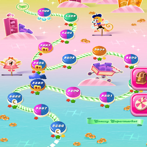 Candy Crush Saga level 5886-5900 Candy Crush Saga level 5886-5900