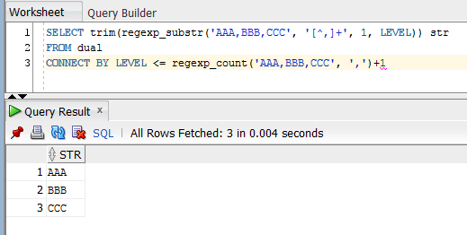 Nascent Multiple Values Sql IN Oracle