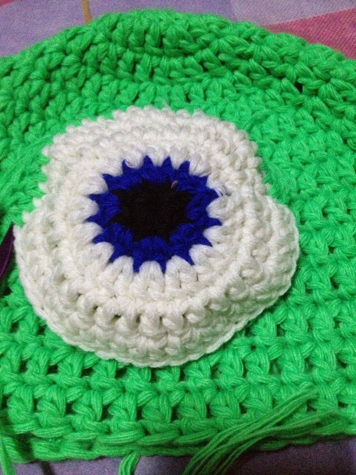 Mike Wazowski Crochet Beanie