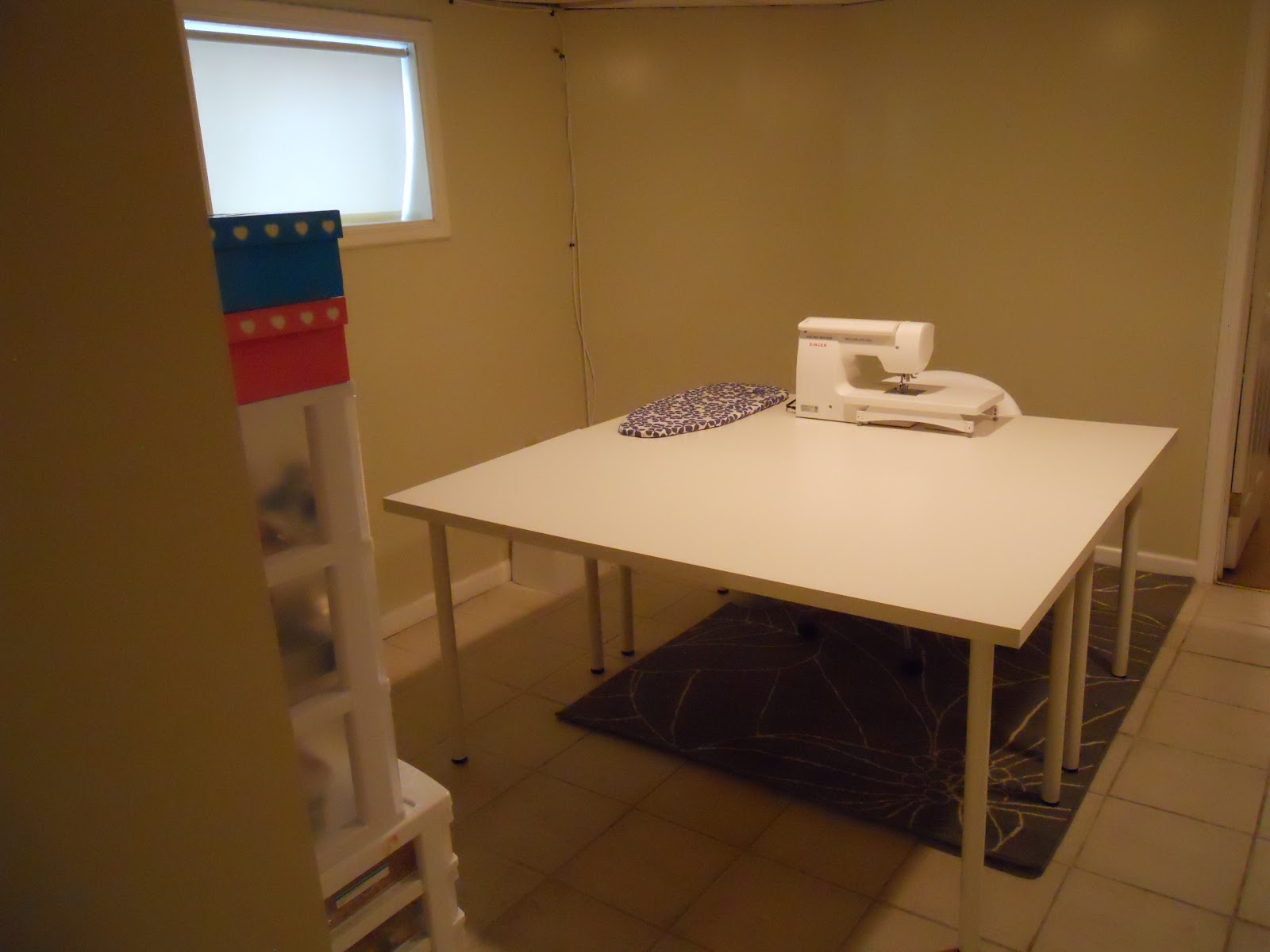 Sew at Home Mummy My Sewing Area Before and After