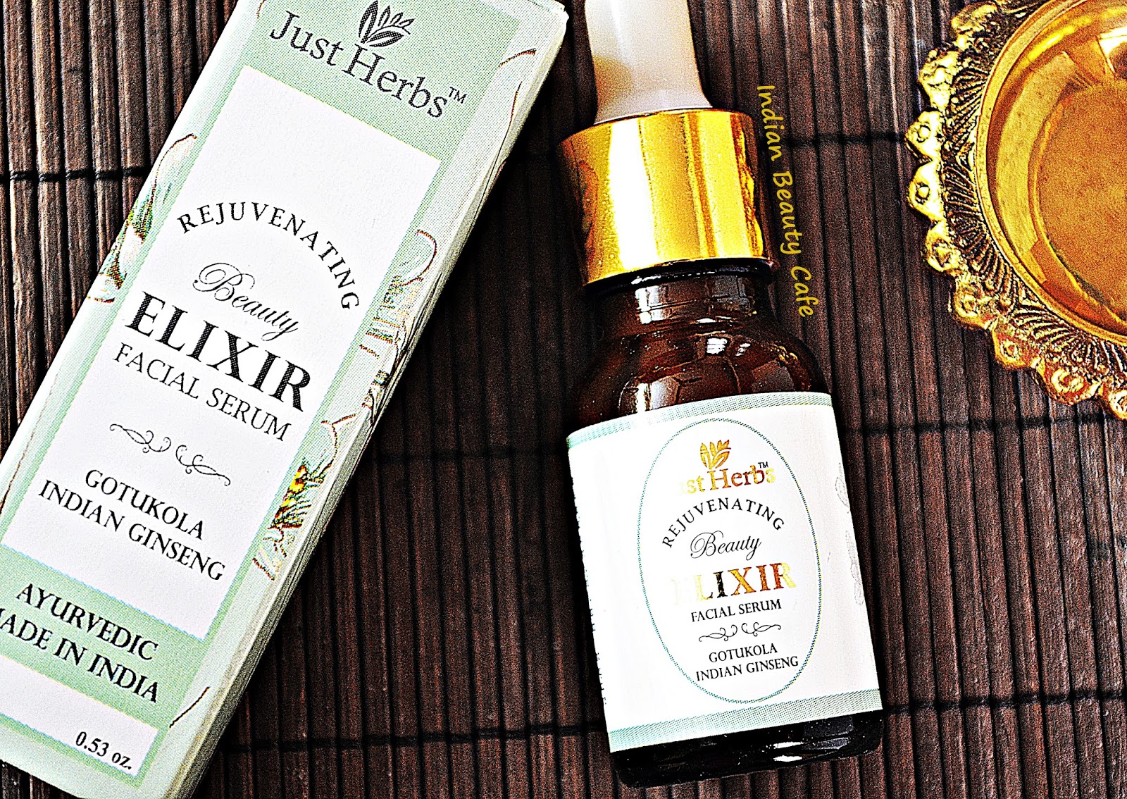 Indian Beauty Cafe Just Herbs Rejuvenating Beauty Elixir Facial Serum