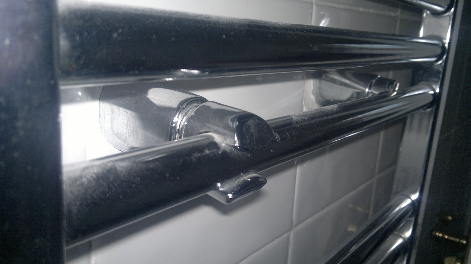 Brackets for Heated Towel Rail Radiators Flat Or Curved Chrome Bracket in Rail