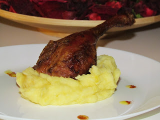 Friptura de rață cu piure de cartofi / Roast duck with mashed potatoes