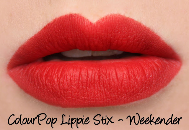 ColourPop Lippie Stix - Weekender Swatches & Review