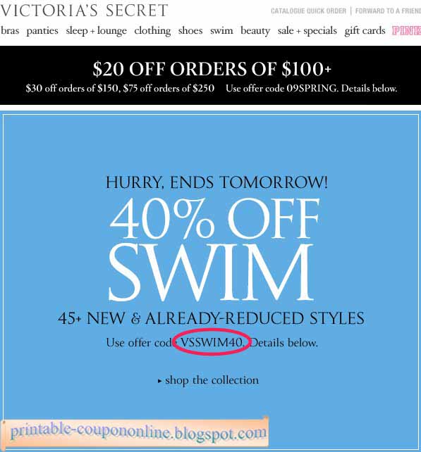 Victoriassecret.com promo codes tusagrano.ml promo codes can help you save money on many high-quality items that the store has for sale. Victoria’s Secret has a wide range of underwear, such as thickly-padded bras, demi-cups, and cotton sports bras. They design their selection to fit .
