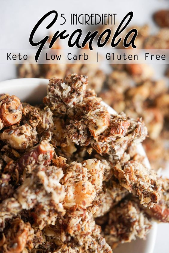 Cinnamon Keto Granola 5 Ingredients!