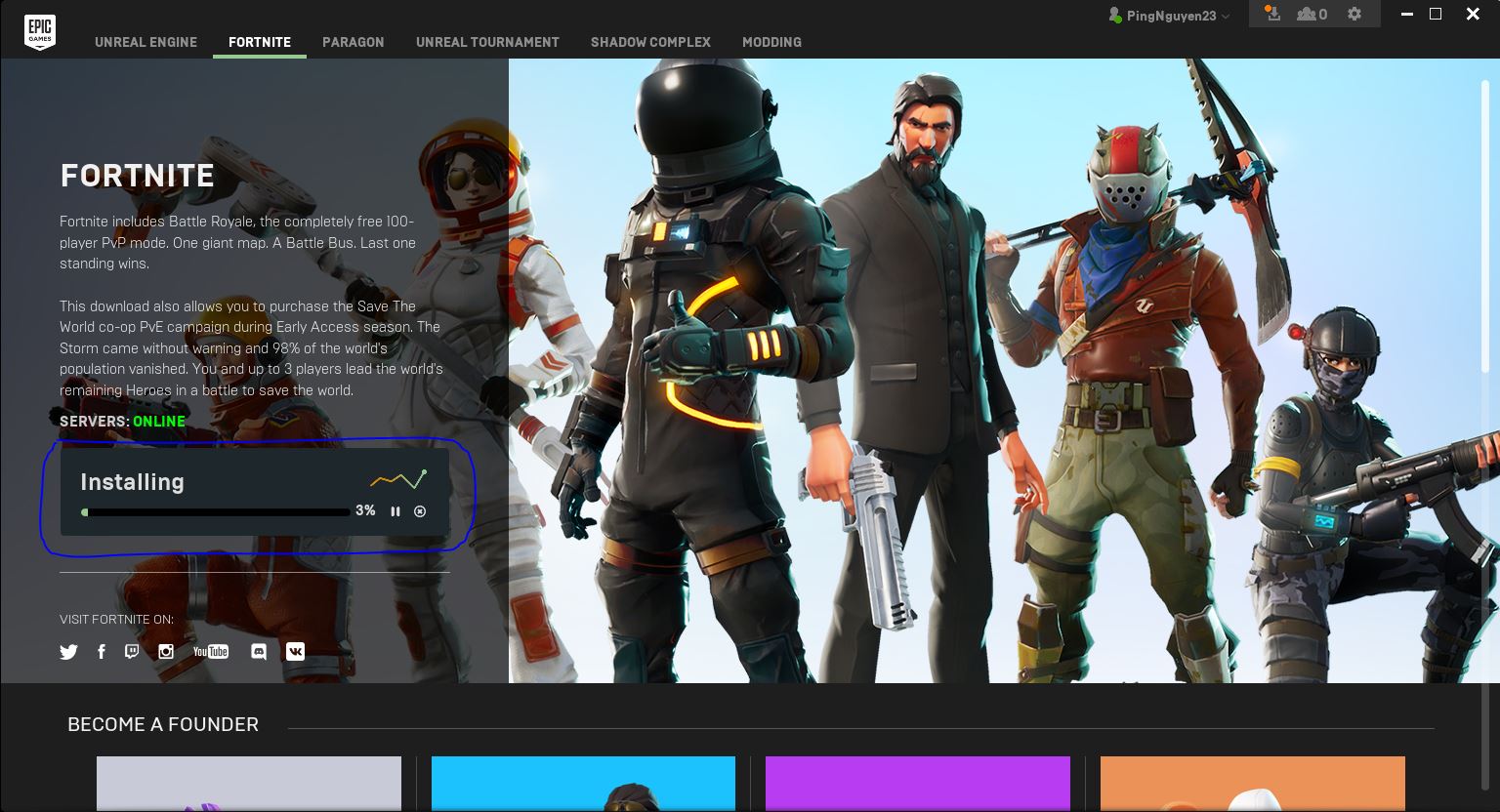 Epic server. Epic server