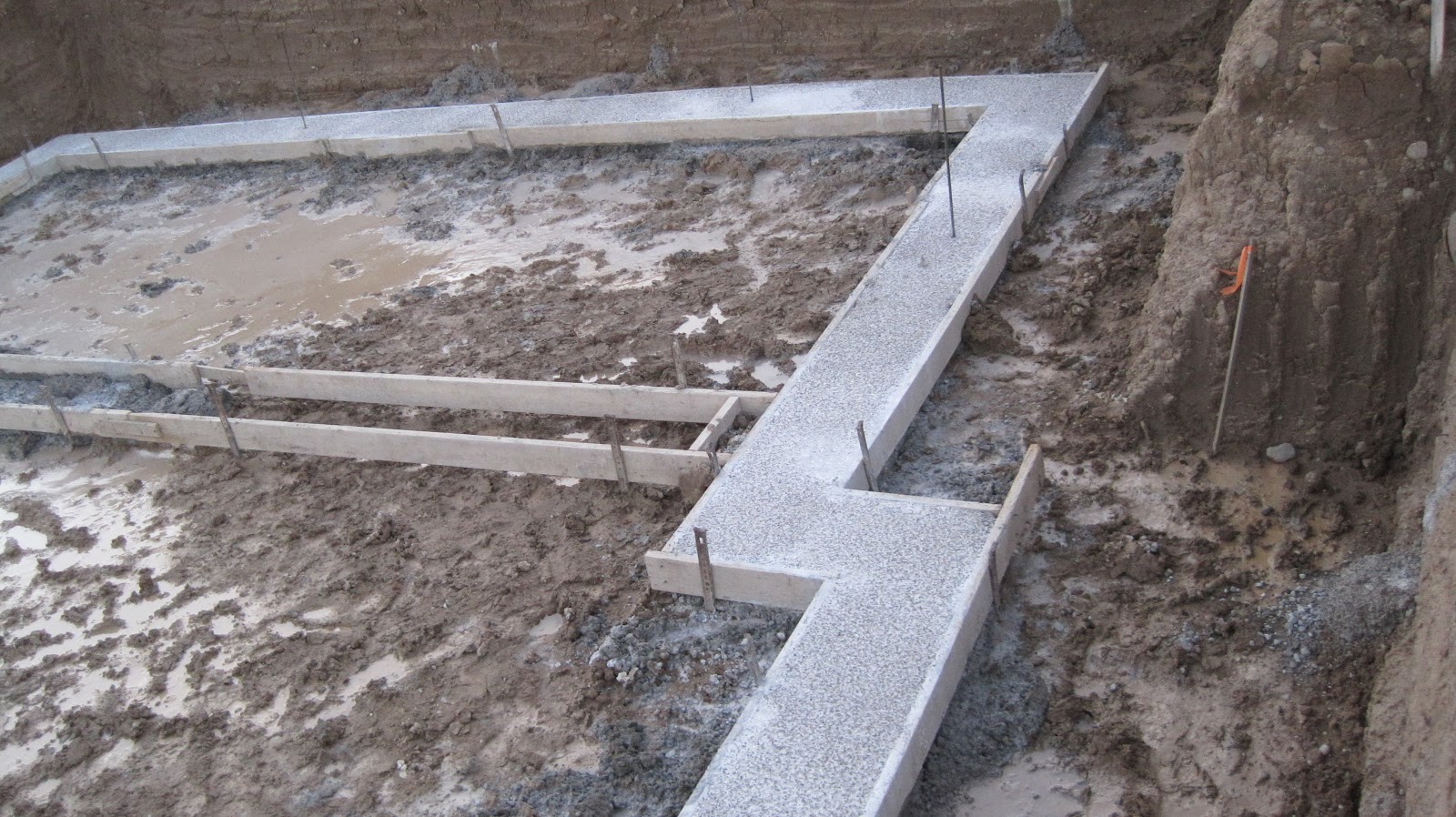 Footings, the beginning of a basement