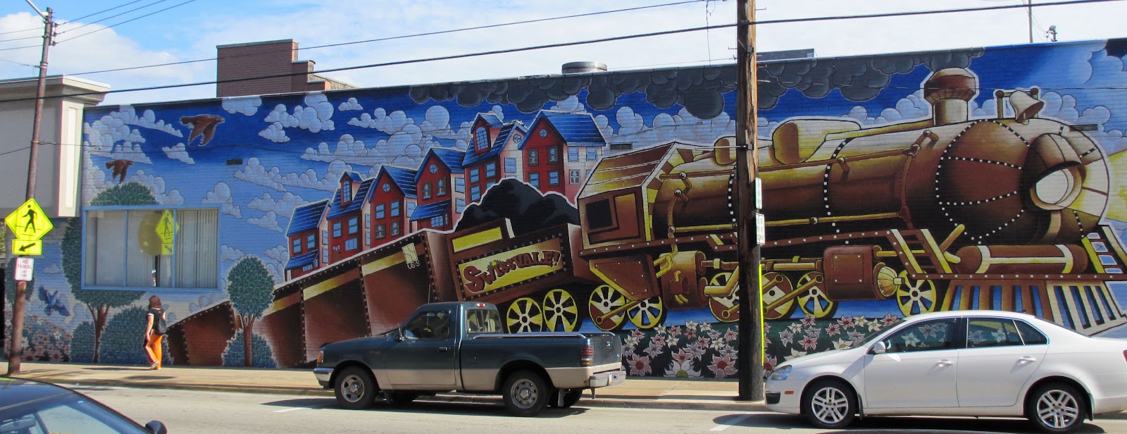 Pittsburgh Murals and Public Art Trainscape Community and Industry by