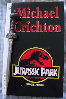 Portada del libro Parque Jurásico, de Michael Crichton