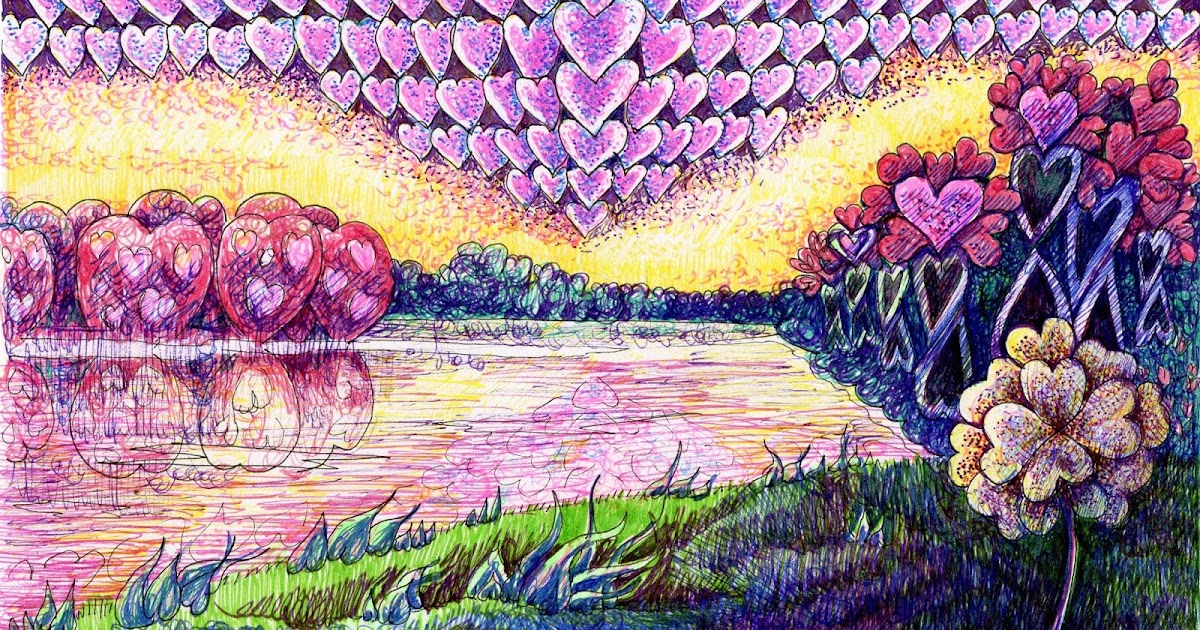 Heartfilled Landscape from Photos Challenge Fun&EasyLandscape Step