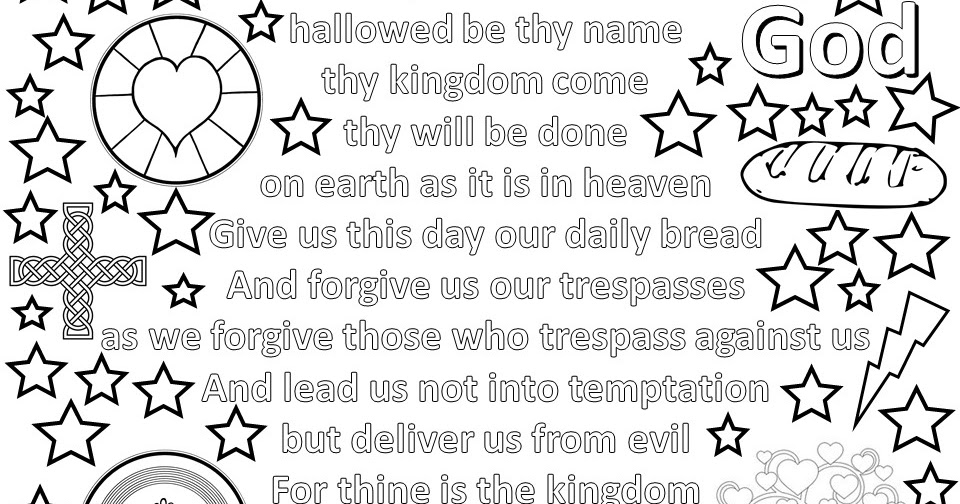 The Lords Prayer coloring pages p23