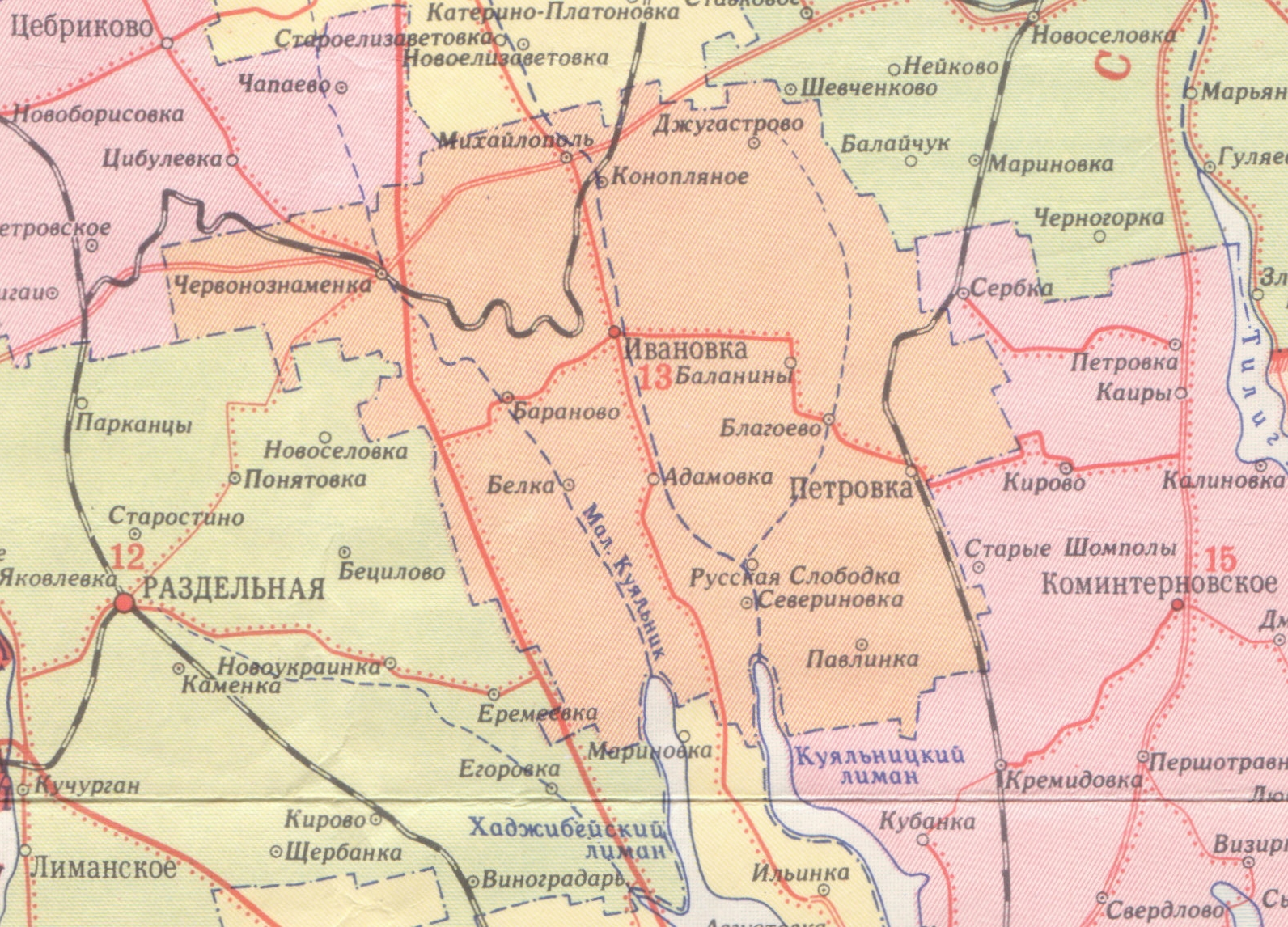 Карта котовского района
