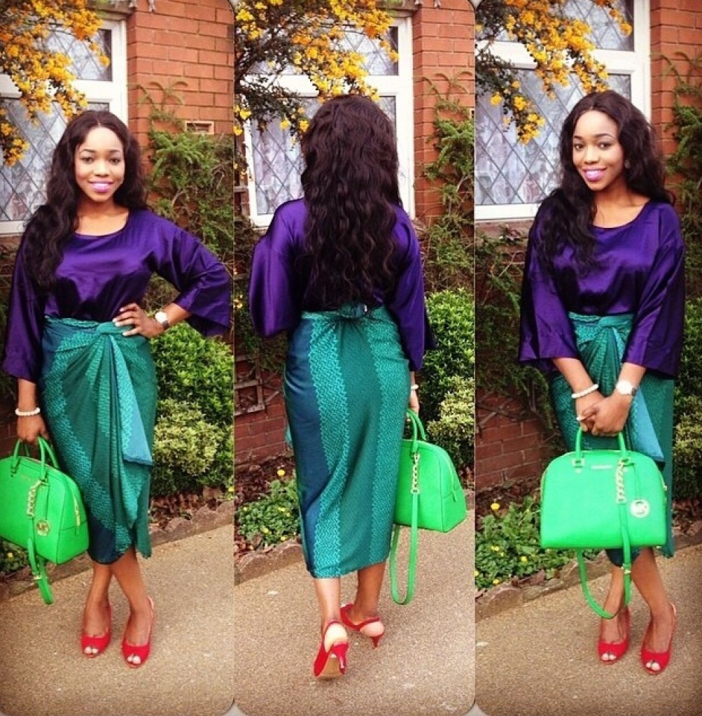 ankara blouse and wrapper