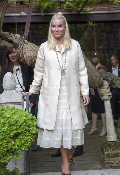Crown Princess Mette-Marit of Norway opened the the Nordic Pavilion at the Venice Biennale in Venice.