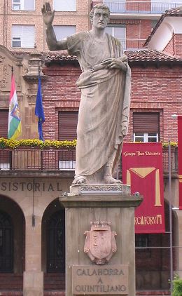 Grandes filósofos de la Hispania romana Estatua_de_Quintiliano